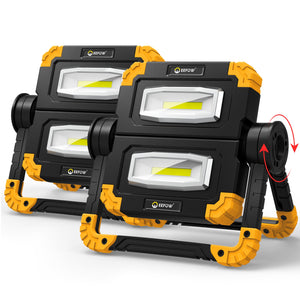 Uarter 2 Pack LED Work Lights Rechargeable, Magnetic Base 360¡ãRotation Folding